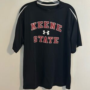 Under Armour Keene State heatgear performance Black T-Shirt Size Large